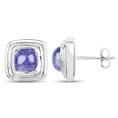 4.74 Carat Genuine Tanzanite .925 Sterling Silver Earrings-6