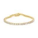 .925 Sterling Silver 1.0 Cttw Miracle-Set Diamond Round Faceted Bezel Tennis Bracelet (I-J Color, I3 Clarity) - 7"-2