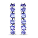 1.20 Carat Genuine Tanzanite .925 Sterling Silver Earrings-7