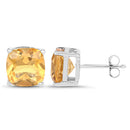 5.80 Carat Genuine Citrine .925 Sterling Silver Earrings-5