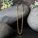 2.1mm 14k Yellow Gold Singapore Chain-4