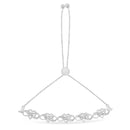 .925 Sterling Silver Miracle Set Diamond Accented Infinity Hearts 6â€-9â€ Adjustable Bolo Bracelet (H-I Color, I2-I3 Clarity)-2
