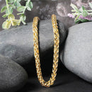 5.2mm 14k Yellow Gold Diamond Cut Round Franco Chain-2
