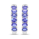 2.04 Carat Genuine Tanzanite .925 Sterling Silver Earrings-4