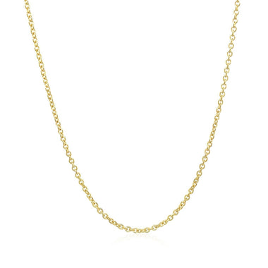 14k Yellow Gold Forsantina Lite Cable Link Chain 1.5mm - 0