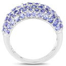 2.47 Carat Genuine Tanzanite .925 Sterling Silver Ring-2