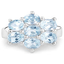 3.57 Carat Genuine  Blue Topaz .925 Sterling Silver Ring-3