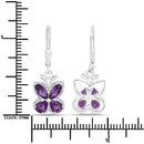 2.12 Carat Genuine Amethyst .925 Sterling Silver Earrings-7