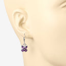 2.12 Carat Genuine Amethyst .925 Sterling Silver Earrings-9