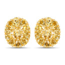 18K Yellow Gold Plated 4.06 Carat Genuine Citrine .925 Sterling Silver Earrings-2