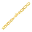 5.7mm 14k Yellow Gold Solid Curb Bracelet-2
