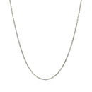 18k White Gold Cable Chain 1.1mm-2
