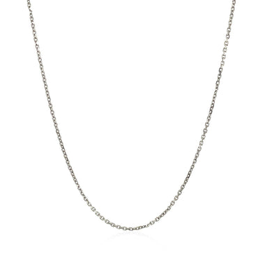 18k White Gold Cable Chain 1.1mm - 0