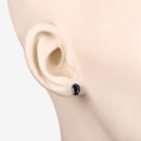 1.90 Carat Genuine Blue Sapphire 10K White Gold Earrings-5