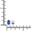 1.90 Carat Genuine Blue Sapphire 14K White Gold Earrings-4