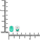 1.44 Carat Genuine Zambian Emerald 10K White Gold Earrings-3