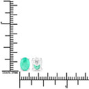 1.44 Carat Genuine Zambian Emerald 14K White Gold Earrings-4