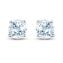 0.64 Carat Genuine Blue Topaz .925 Sterling Silver Earrings-4