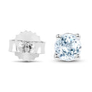 0.64 Carat Genuine Blue Topaz .925 Sterling Silver Earrings-6