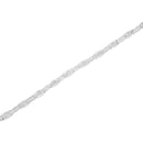 14K White Gold 2-1/2 Cttw Round-Brilliant & Baguette Cut Diamond 7" Alternating Flared Links Tennis Bracelet (H-I Color, SI1-SI2 Clarity)-2