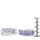 3.92 Carat Genuine Tanzanite .925 Sterling Silver Earrings-8