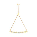 14K Yellow Gold Plated .925 Sterling Silver Channel Set Diamond Accent Twist 4â€-10â€ Adjustable Bolo Bracelet (I-J Color, I3 Clarity)-2