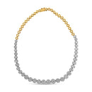IGI Certified 14K Yellow Gold 14 3/4 cttw Pave Set Round-Cut Diamond Riviera Necklace (F-G Color, S2-I1 Clarity)-1
