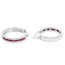 0.99 Carat Genuine Ruby .925 Sterling Silver Earrings-6