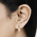 0.57 Carat Genuine Ethiopian Opal and White Diamond 14K Yellow Gold Earrings-15