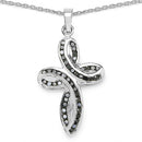 0.49 Carat Genuine Black Diamond .925 Sterling Silver Pendant-1