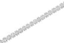 .925 Sterling Silver 1.0 Cttw Diamond Miracle-Set X-Link 7" Tennis Bracelet (I-J Color, I3 Clarity)-5