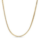 14k Yellow Gold Round Pave Franco Chain (3.15 mm)-2