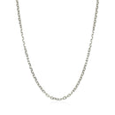 18k White Gold Diamond Cut Cable Link Chain (1.90 mm)-3
