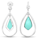 8.80 Carat Genuine Crysopharse .925 Sterling Silver Earrings-6