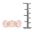 18K Rose Gold Plated 2.88 Carat Genuine Morganite .925 Sterling Silver Ring-3