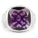 9.00 Carat Genuine Amethyst .925 Sterling Silver Ring-4