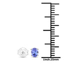 0.40 Carat Genuine Tanzanite .925 Sterling Silver Earrings-6