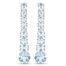 18K White Gold Plated 8.52 Carat Genuine Blue Topaz .925 Sterling Silver Earrings-2
