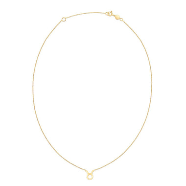 14K Yellow Gold Taurus Necklace - 0