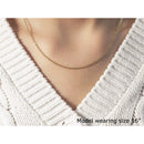 18k Yellow Gold Round Cable Link Chain 1.5mm-4
