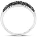 0.43 Carat Genuine Black Diamond .925 Sterling Silver Ring-2