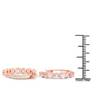18K Rose Gold Plated 1.68 Carat Genuine Morganite .925 Sterling Silver Earrings-3