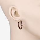6.00 Carat Genuine Garnet .925 Sterling Silver Earrings-10