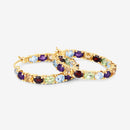 5.44 Carat Genuine Multi Stones .925 Sterling Silver Earrings-7