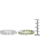 5.10 Carat Genuine Peridot .925 Sterling Silver Earrings-7