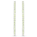 3.50 Carat Genuine Peridot .925 Sterling Silver Earrings-4
