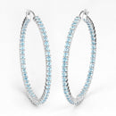 3.60 Carat Genuine Swiss Blue Topaz .925 Sterling Silver Earrings-8