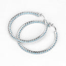 3.60 Carat Genuine Swiss Blue Topaz .925 Sterling Silver Earrings-9