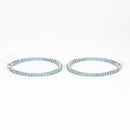 3.60 Carat Genuine Swiss Blue Topaz .925 Sterling Silver Earrings-10