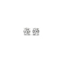 1/2 cttw Lab Grown Round Diamond Stud Earrings 14k White Gold (G/VS2)-1